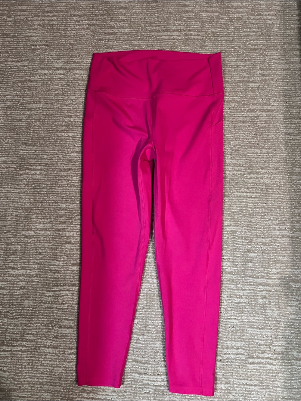 Mono B Bright Hot Pink High-Waist Active Leggings